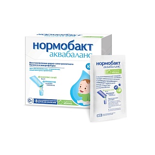 Нормобакт аквабаланс пор д/детей яблоко N8 (Акрихин)