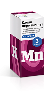 Калия перманганат пор 3г (Обновление)