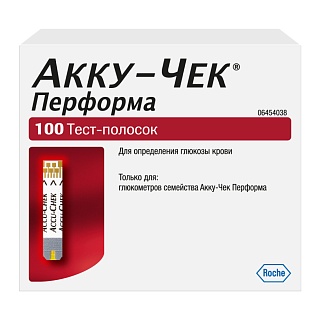 Тест-полоски Акку-Чек Перформа N100 (Рош)