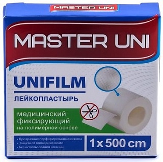 Мастер Юни лейкопласт полимер осн 1х500см (Фармлайн)
