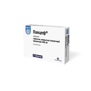 Панцеф таб п/пл/о 400мг N7 (Алкалоид)