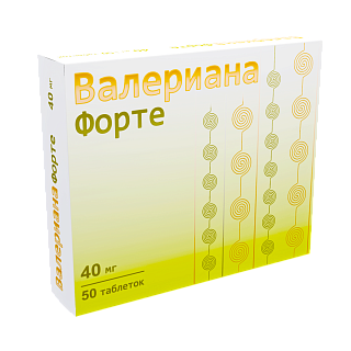 Купить валериана форте таб п/о 40мг n50 (озон) Валериана форте таб п/о 40мг N50 (Озон)