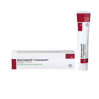 Целестодерм-В мазь с гарамиц 0,1%+0,1% 30г (Байер)