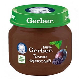 Купить гербер пюре чернослив 80г (нестле) Гербер пюре чернослив 80г (Нестле)