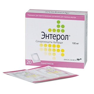 Энтерол пор д/сусп пак 100мг N20 (Биокодекс)