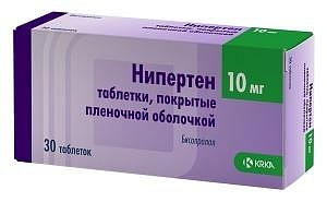 Нипертен таб 10мг N30 (КРКА)