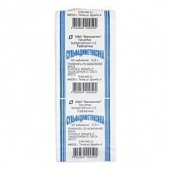 Сульфадиметоксин таб 200мг N10 (Биосинтез)