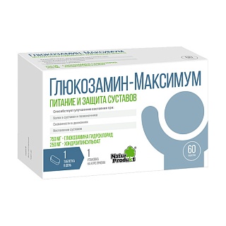 Глюкозамин Максимум таб 750/250мг N60  (Херкель)