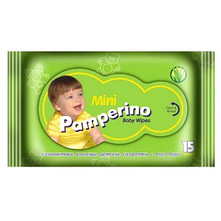 Памперино салфетки влаж д/дет мини N15 (Авангард)