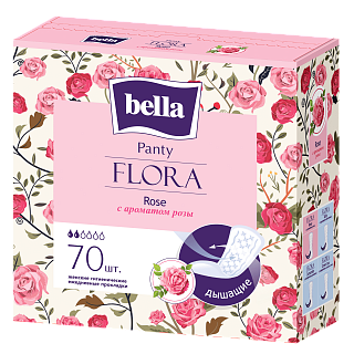 Белла прокладки ежедн Flora аромат розы N70 (БеллаДон)