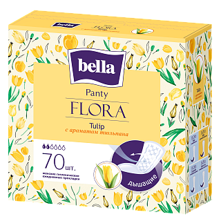 Белла прокладки ежедн Flora аромат тюльпана N70 (БеллаДон)