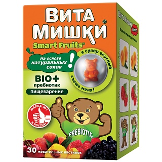 ВитаМишки Био+ пребиотик паст жев N30 (ФармаМед)