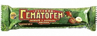 Гематоген Русский Новый лесн орехом 40г (Фарм-Про)