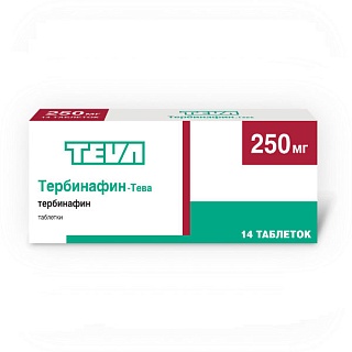 Тербинафин-Тева таб 250мг N14 (Тева)